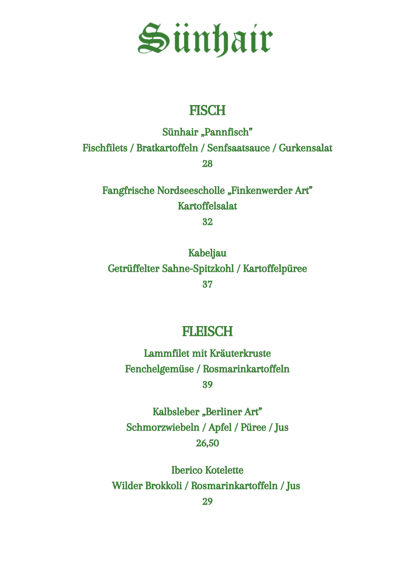 Fisch & Fleisch